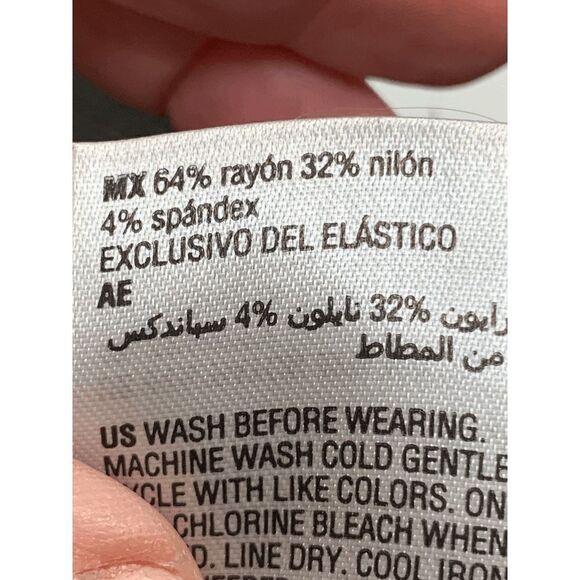 JM Collection Women's Elastic Waist Slim Fit High Rise Gray Leggings Size L - Picture 3 of 6